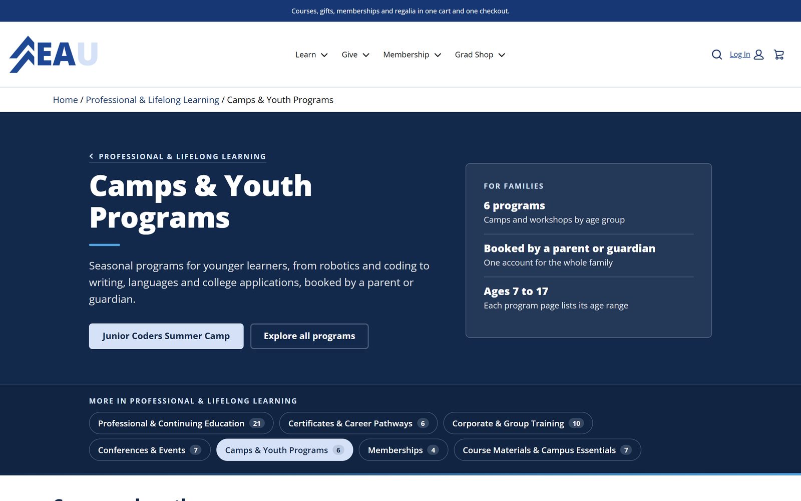 Camps and youth programs